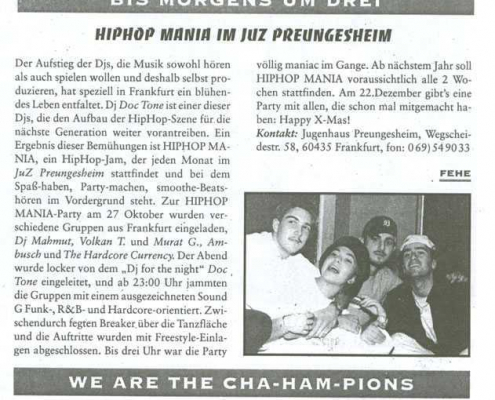 Thenkof, Kick Roll Hip Hop Jam 1995