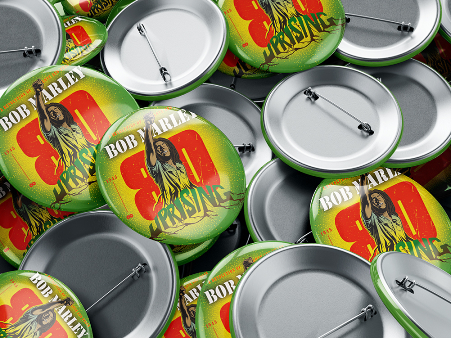 Bob Marley Button