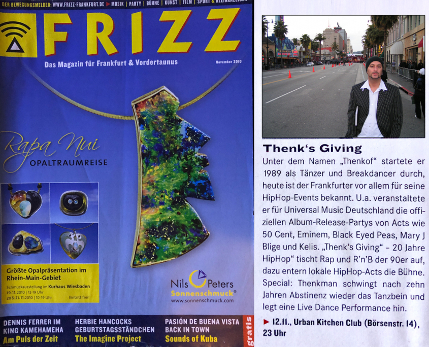 2011, ThenksGiving, Frizz Magazin